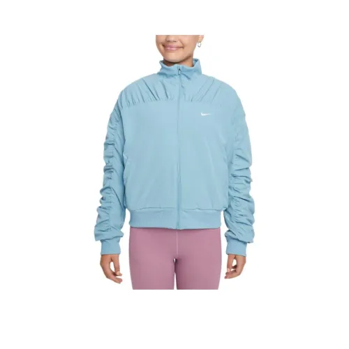 nike Куртки Пальто Dri Fit Джинсовый синий Подростки