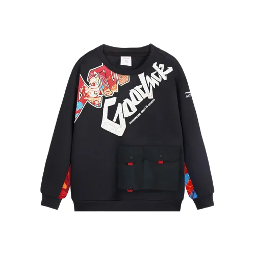 Antakids Пуловер Свитшот Основной черный Подростки