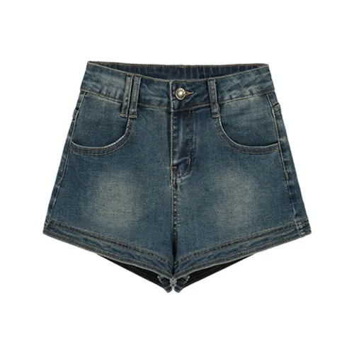 ETSE Синие Женские Джинсовые Шорты