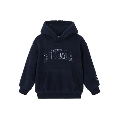 PUMA Свитшот Темно-синий Детский