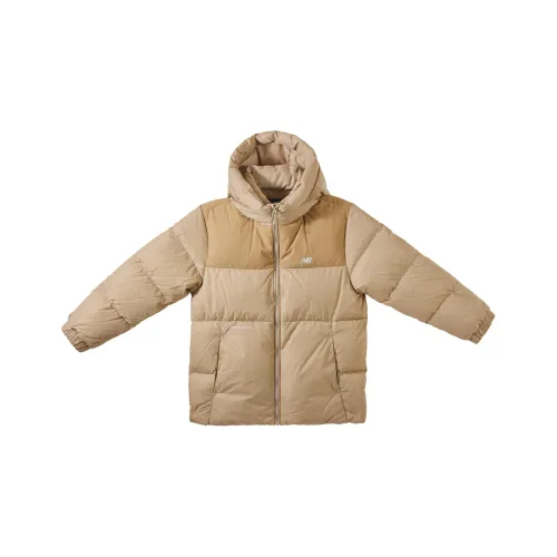 New Balance совместный пуховик хаки для подростков