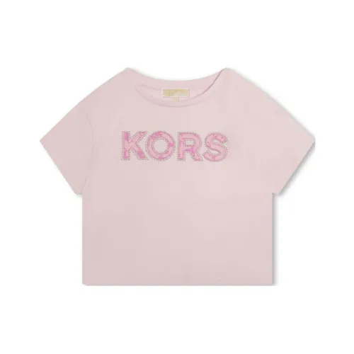MICHAEL KORS T-рубашка SS24 Светло-розовая Детская