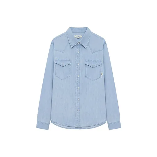 Teenie Weenie Men Светло-джинсовая унисекс рубашка