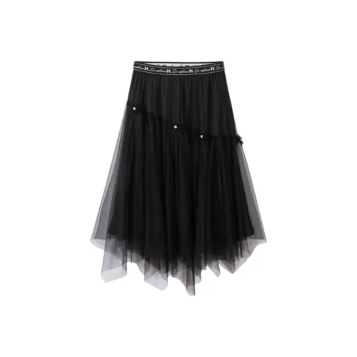 EICHITOO Повседневный Длинный Юбка Женские Черный