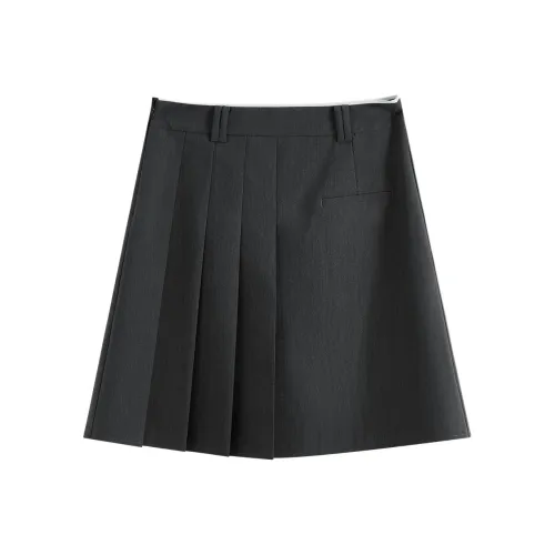 FANSILANEN Повседневные короткие юбки Женские Серый