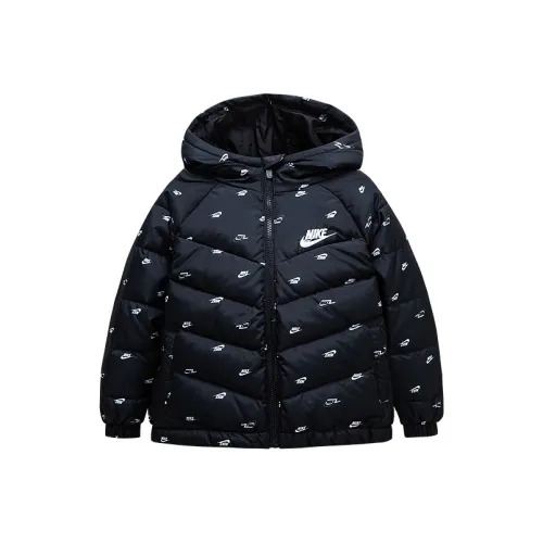 nike Пуховик Глубокий черный для детей 3-7 лет