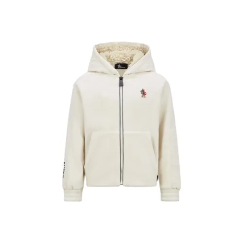Moncler Куртки Пальто Polartec® ZIP UP Толстовка Белый Детский