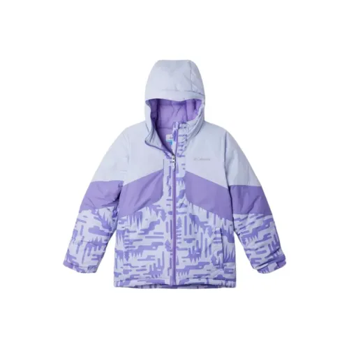 Columbia Куртки и Пальто Фиолетовый Белый Подростки