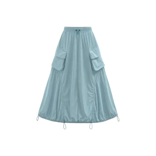 URBAN REVIVO Повседневные короткие юбки Женские Синие