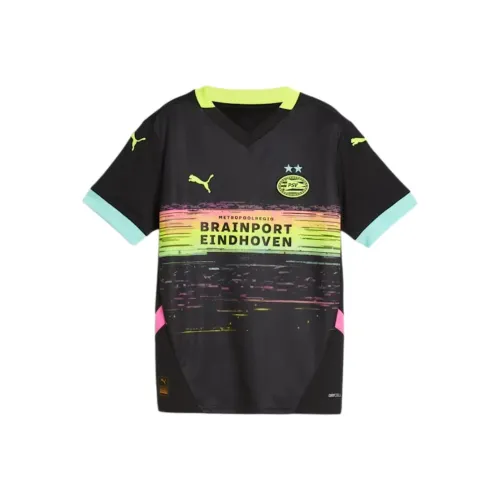 PUMA SS24 T-Shirt Черный Желтый Подростки