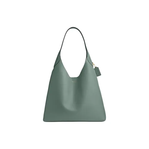 COACH Brooklyn Кожа HOBO Сумка на плечо Большая Женская Шалфейно-зеленая