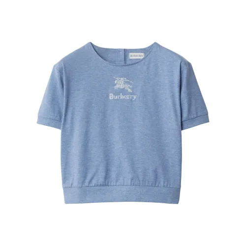 Burberry Светло-синий Вересковый серый Kids T Рубашки