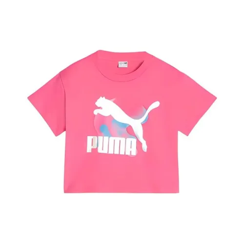 PUMA T-Shirt Ярко-розовый Подростки