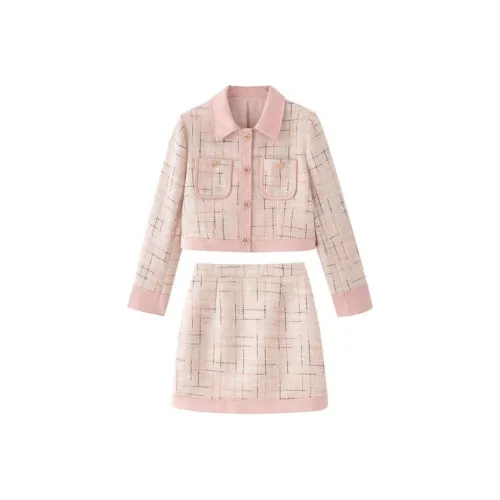 Aoaifu Розовый Женский Комплект с Юбкой