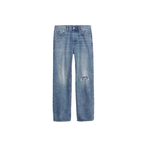 GAP совместный бренд Светло-выпраченные мужские джинсы