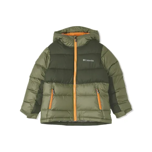 Columbia Куртки и Пальто Каменный Зеленый Детский