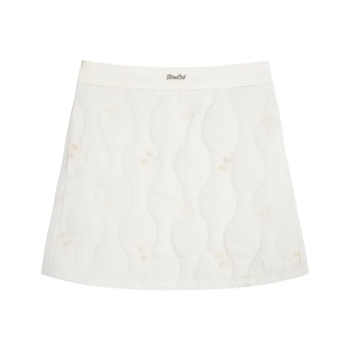 UNIFREE Повседневные короткие юбки Женские Экрю