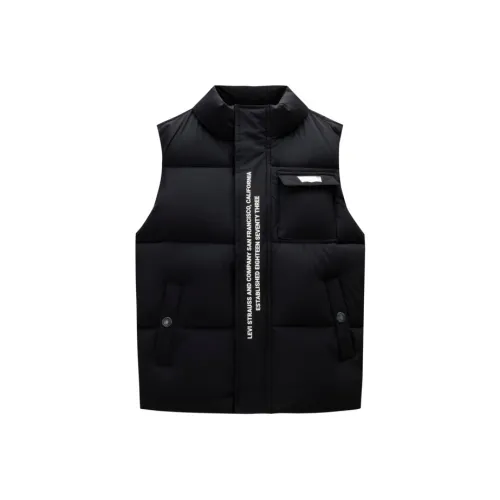 Levi's Удобный Тепловой Пуховый жилет Черный Подростки