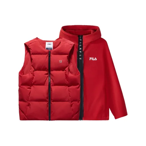 FILA KIDS Пуховый жилет 2 предмета комплект Легенда Красный Подростки