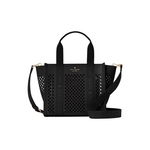 Kate Spade Кожа Тоут Сумка Сумка для покупок Сумка через плечо Сумка Маленькая Женская Черная