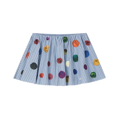 UOOYAA Повседневные короткие юбки женские с принтом