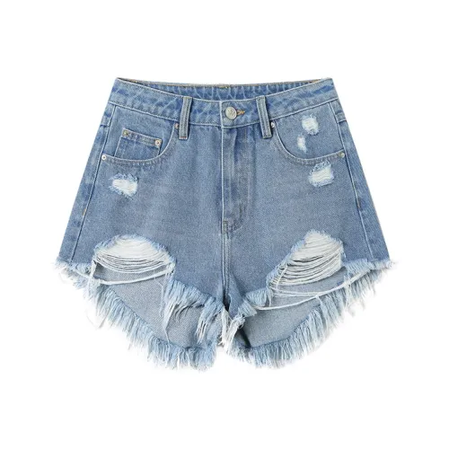 ANDREA MARTIN Джинсовые шорты Женские Blue