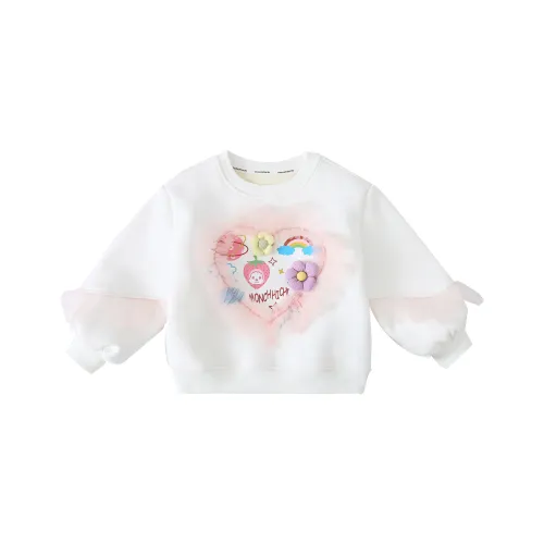 Monchhichi Свитшот Белый Детский