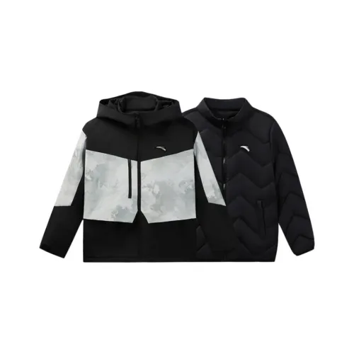 Antakids Пуховик Dreamy Черный Full С принтом Подростки