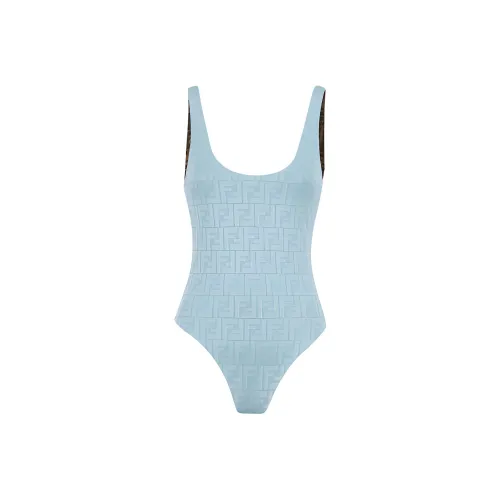 FENDI SS22 Ван-Пис Купальник Женский Синий