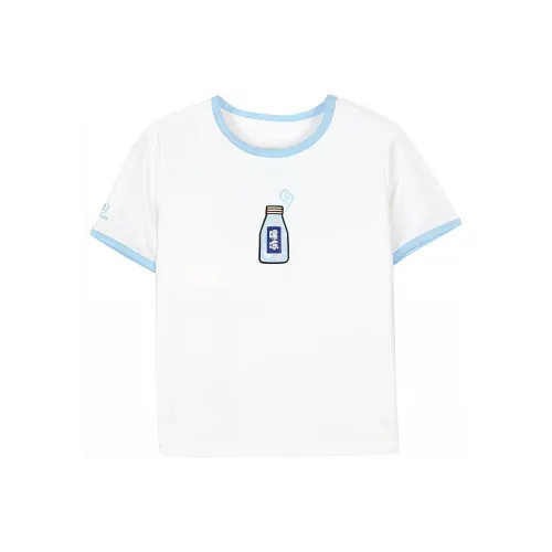 Skechers Hankou No. 2 Factory Joint Series Яркий белый/0019 Kids T Рубашки