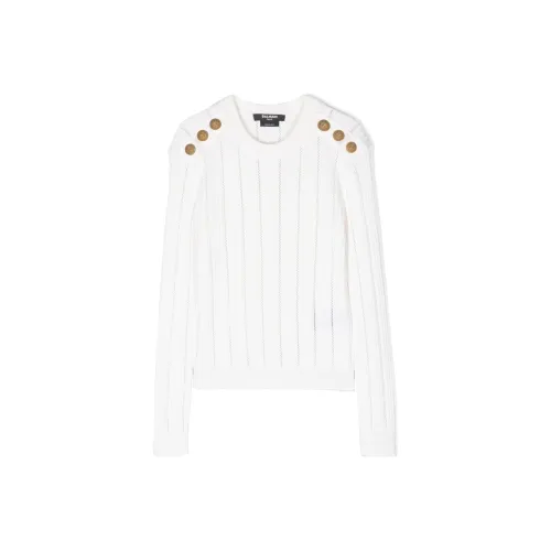 BALMAIN Белый Kids Свитеры
