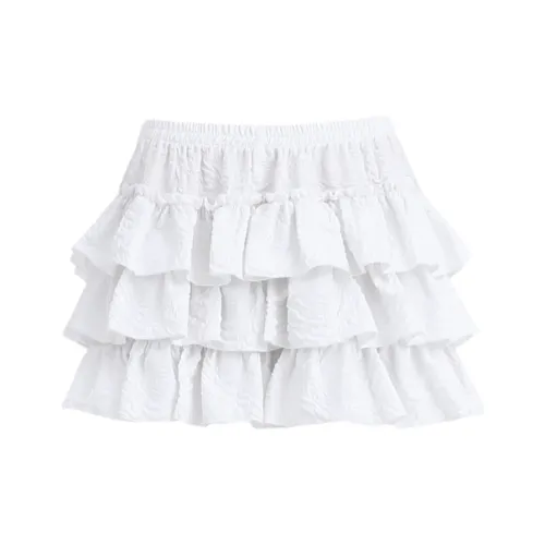 ZXZA Повседневные короткие юбки Женские Белые