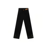 Черный, длина до щиколотки, брюки