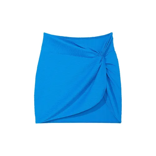 Victoria's Secret Мини Саронг COVER UP SB Платья и Юбки для плавания Женские Синие