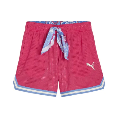 PUMA Basketball Collection Гранатовый красный Женские спортивные шорты
