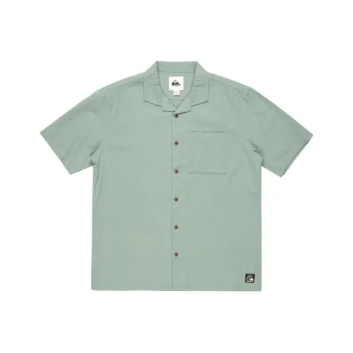 Quiksilver Зеленые Мужские Рубашки