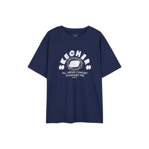 Skechers Classic Casual Series Средневековый синий/007D Kids T Рубашки