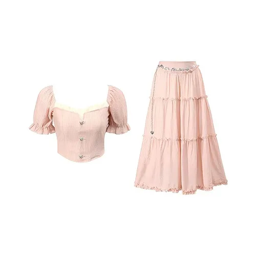 Incolore Комплект с юбкой Женские Розовый