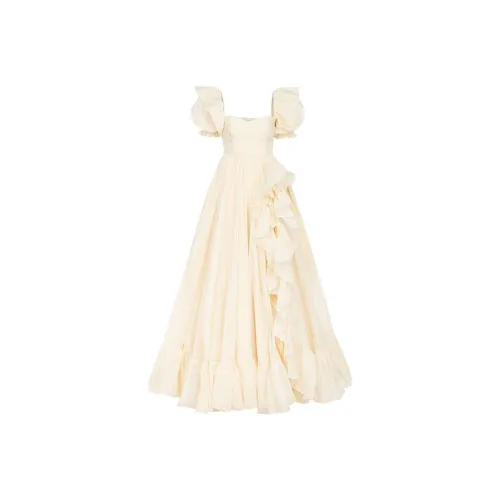 Selkie Пудра Белый Женские Вечерние Платья