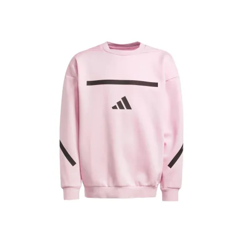 Adidas Свитшот Розовый Черный Подростки