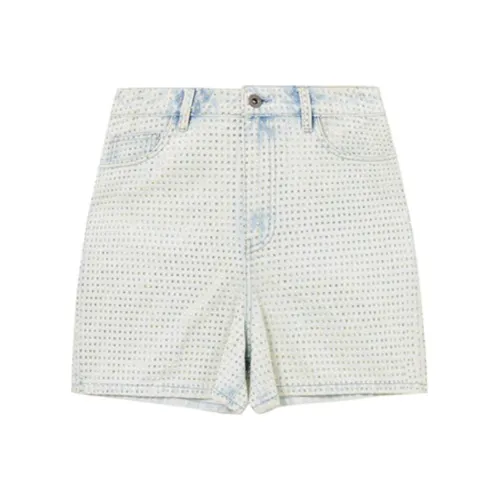 Self Портрет Джинсовые шорты Женские Светлый деним