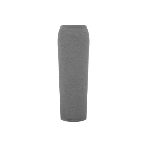 MOSCHINO Повседневный Длинный Юбка Женская Серый