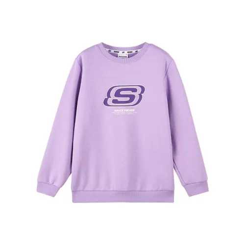 Skechers Classic Casual Series Толстовка Детский Лаванда