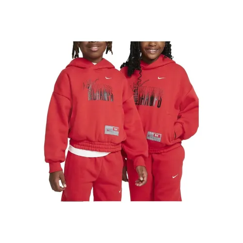 Nike Толстовка Культура OF Баскетбол Красный Детский