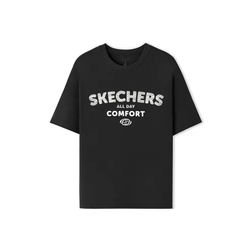 Skechers Угольно-черный 0018 Унисекс T Рубашки