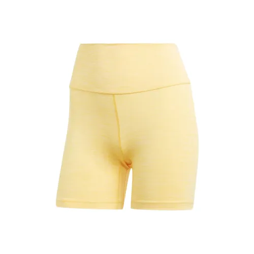Adidas Все ME 5 Дюйм Короткий Леггинсы Спортивные шорты Женские Желтый