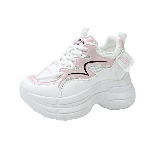 TONYBEAR Противоскользящие и износостойкие визуально увеличивают рост Низкие кеды с толстой подошвой Женские