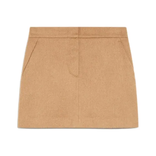 MaxMara Повседневные короткие юбки Женские CAMEL