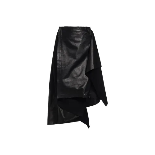Yohji Yamamoto Черные Женские Повседневные Короткие Юбки