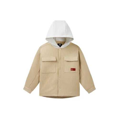 Antakids Хлопковый пуховик SS25 Латте Хаки Подростки